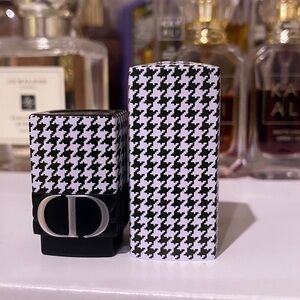 Dior Black and White Houndstooth Lipstick Refillable Case